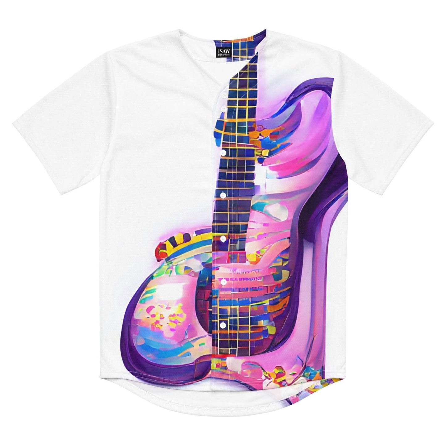 Hippie Guitar - Womens Baseball Jersey