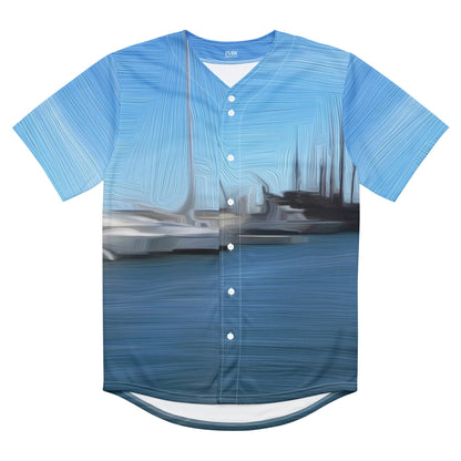 The Sleeping Yachts (at Morning) - Unisex Baseball Jersey