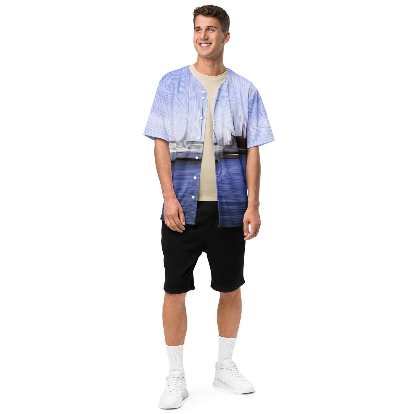 The Sleeping Yachts (at Afternoon) - Unisex Baseball Jersey
