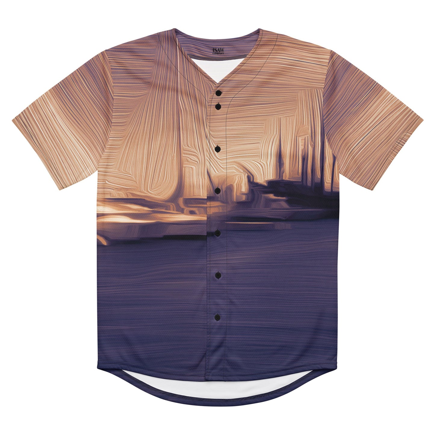 The Sleeping Yachts (at Sunset) - Unisex Baseball Jersey