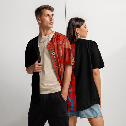Half Black Half Hónghǎi - Unisex Baseball Jersey