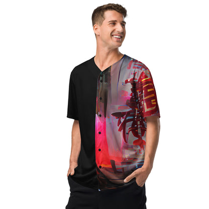 Half Black Half Báijiǔ - Unisex Baseball Jersey