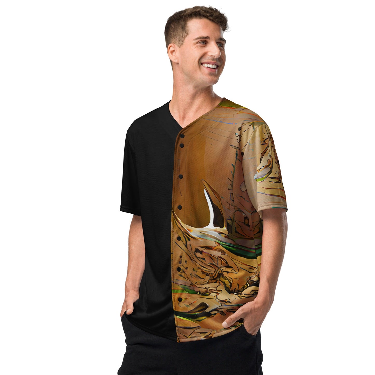 Half Black Half Gāolàng - Unisex Baseball Jersey