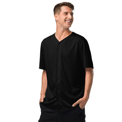 iSAW Unisex Black Baseball Jersey