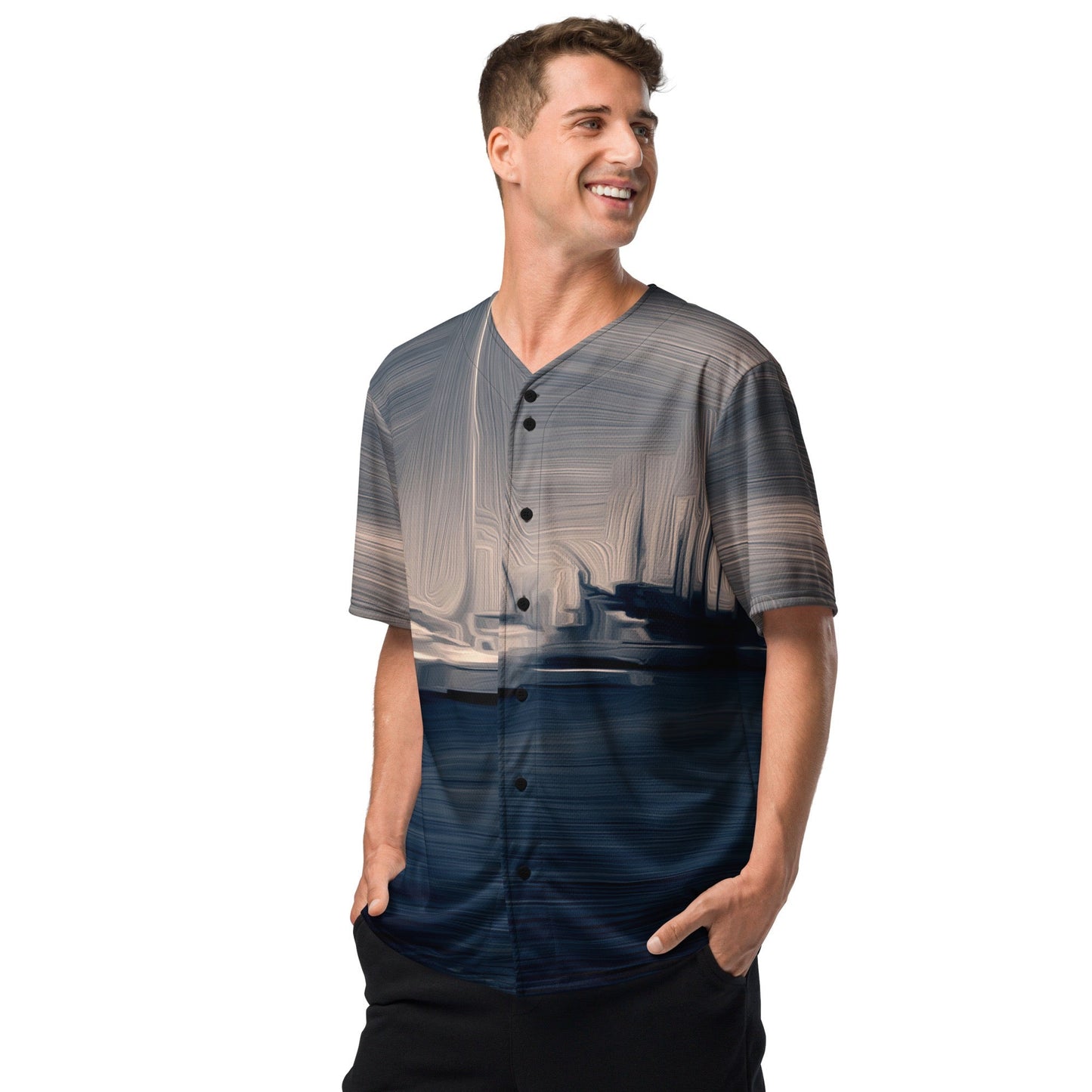 The Sleeping Yachts (at Sunrise) - Unisex Baseball Jersey