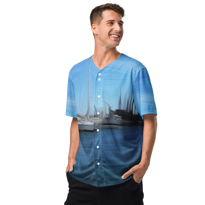 The Sleeping Yachts (at Morning) - Unisex Baseball Jersey