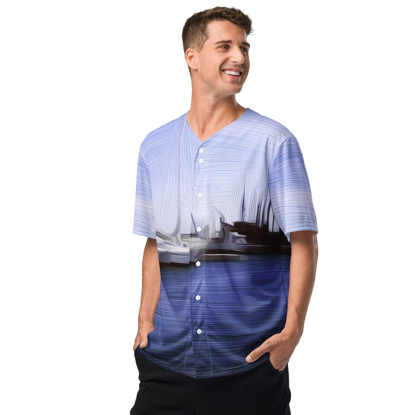 The Sleeping Yachts (at Afternoon) - Unisex Baseball Jersey