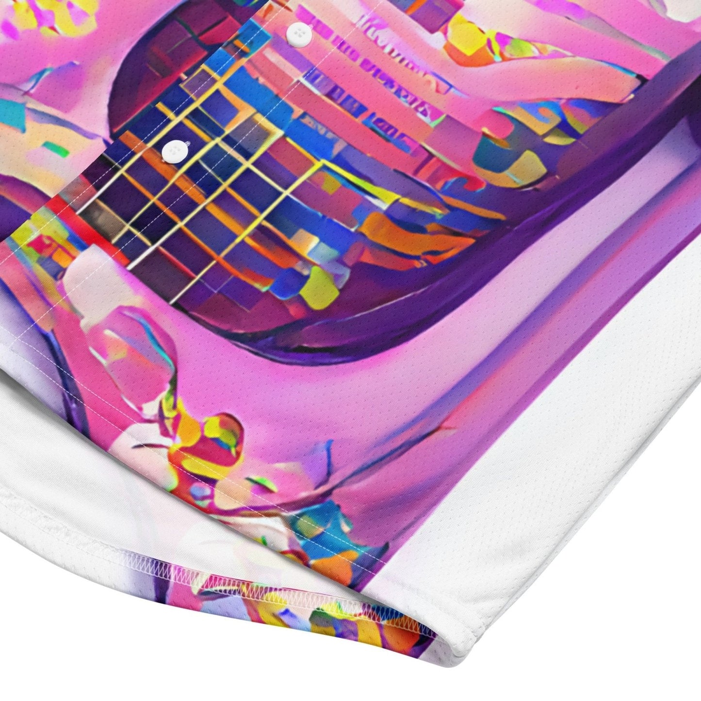 Hippie Guitar - Womens Baseball Jersey