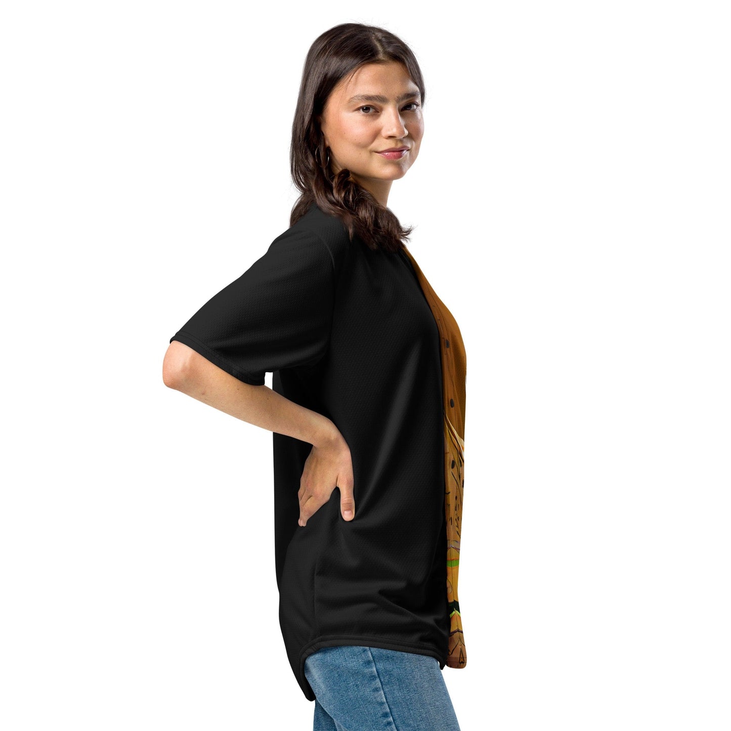 Half Black Half Gāolàng - Unisex Baseball Jersey