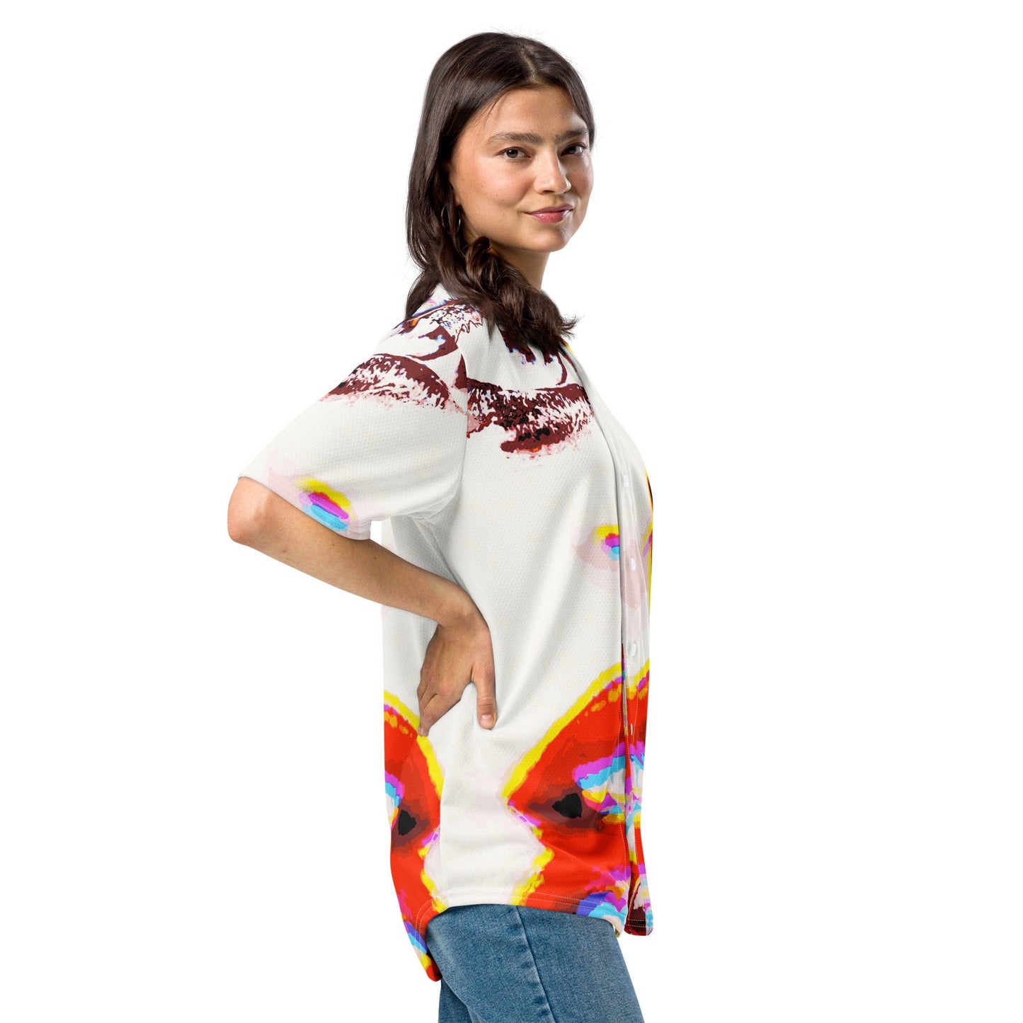 Miss Talk A Lot - Womens Baseball Jersey