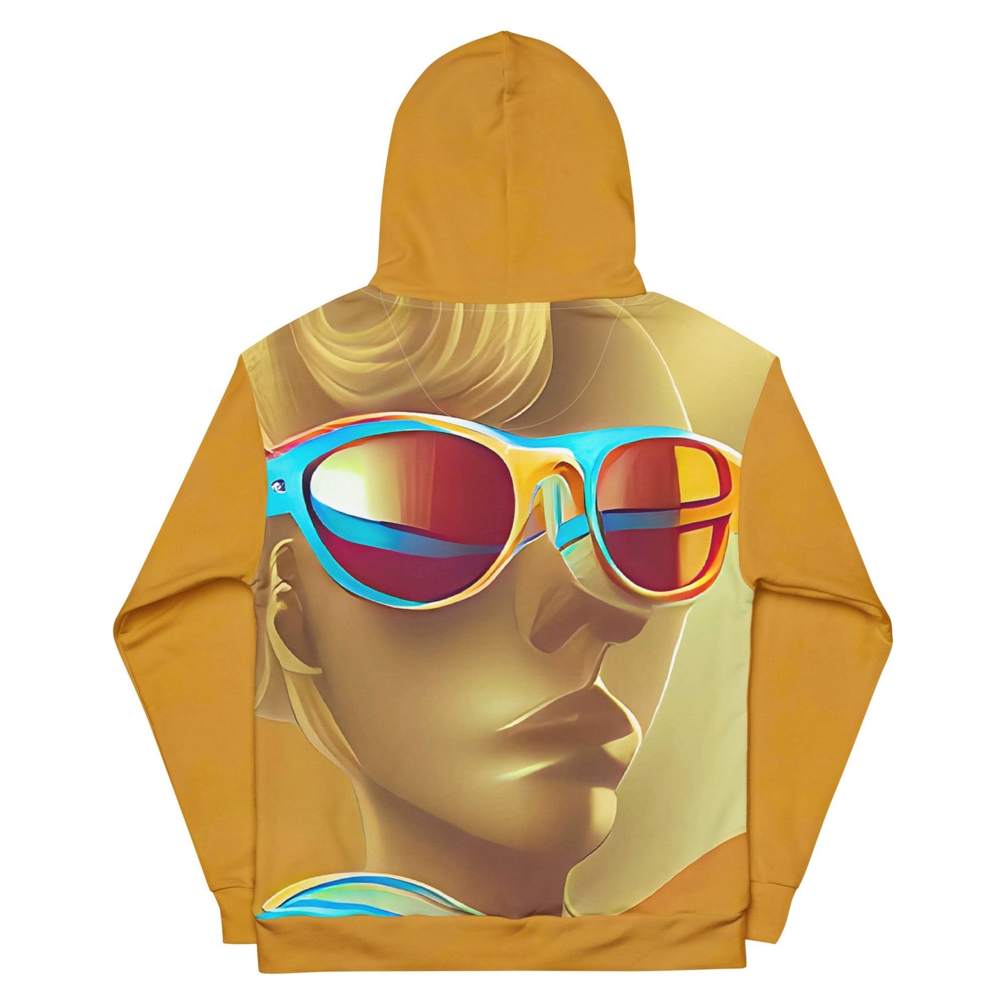 Retro Cool Orange - Womens Hoodie
