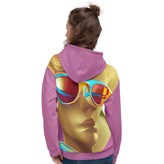 Retro Cool Pink - Womens Hoodie
