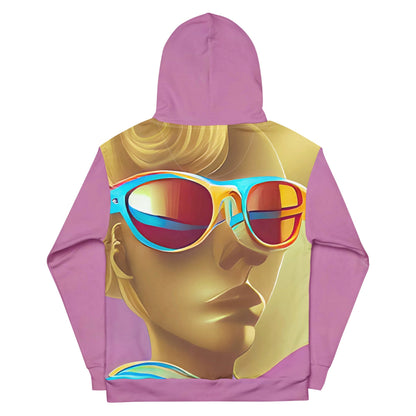 Retro Cool Pink - Womens Hoodie