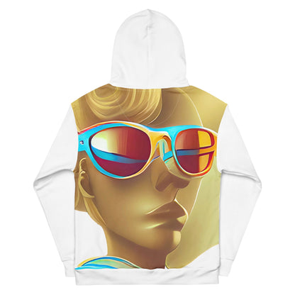 Retro Cool White - Womens Hoodie