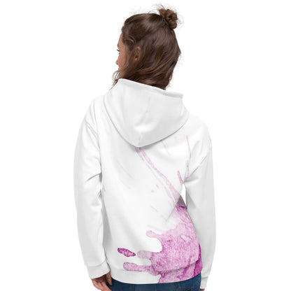 Watercolour Pink Splash - Unisex Hoodie