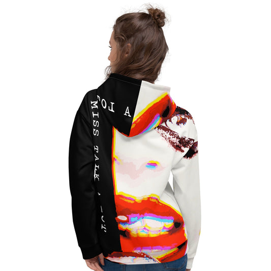 Miss Talk A Lot - Womens Hoodie