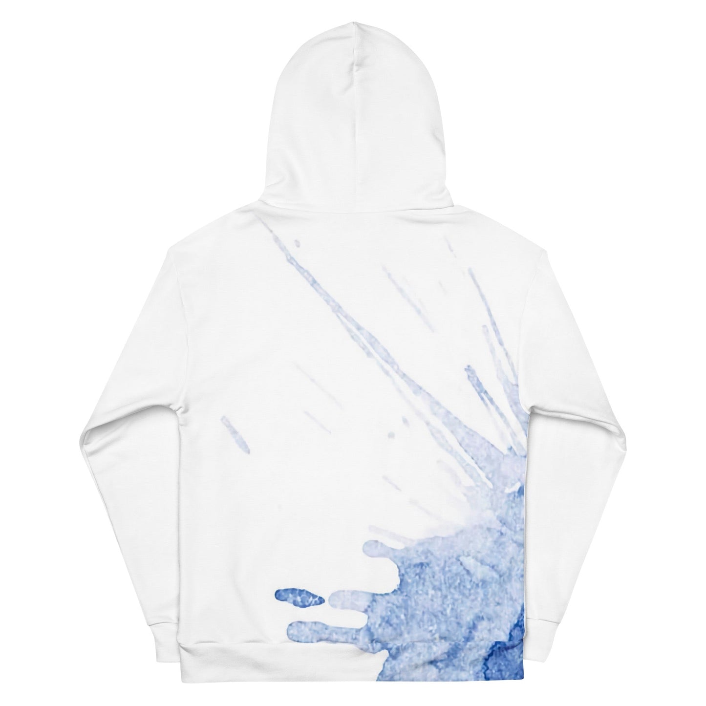 Watercolour Blue Splash - Unisex Hoodie