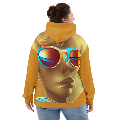 Retro Cool Orange - Womens Hoodie