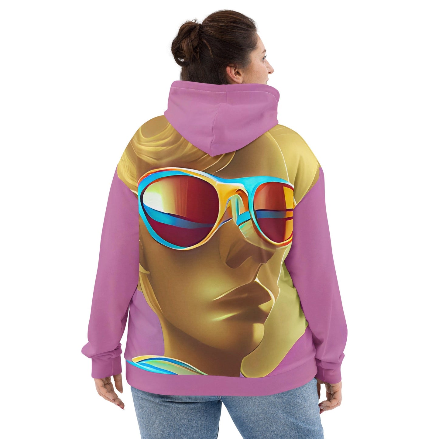 Retro Cool Pink - Womens Hoodie