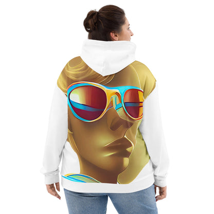 Retro Cool White - Womens Hoodie