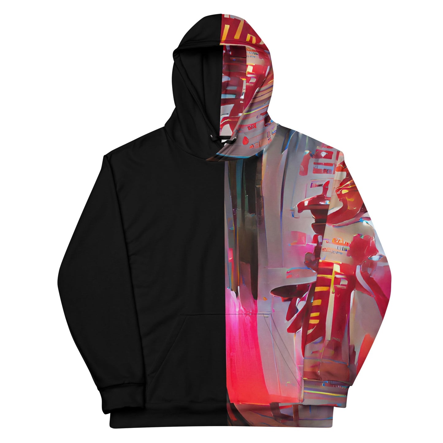 Half Black Half Báijiǔ - Unisex Hoodie
