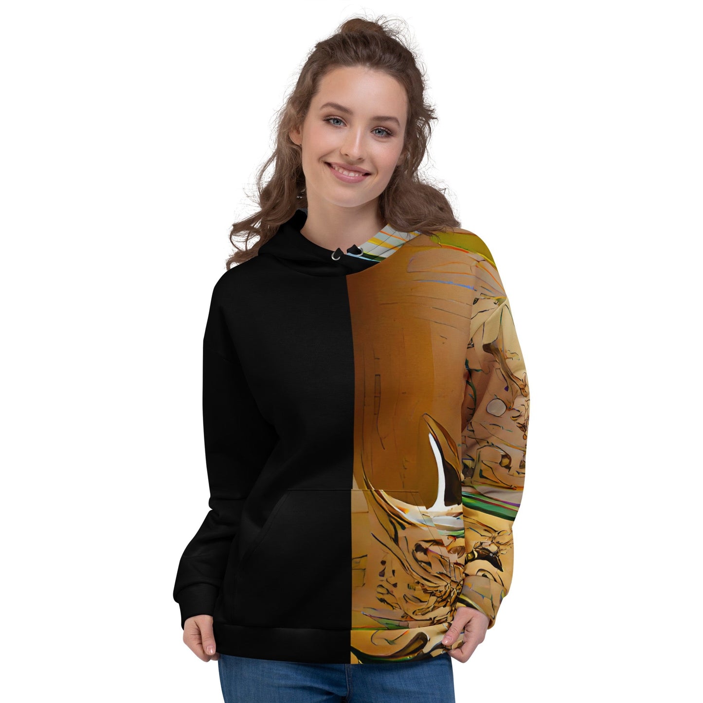Half Black Half Gāolàng - Unisex Hoodie