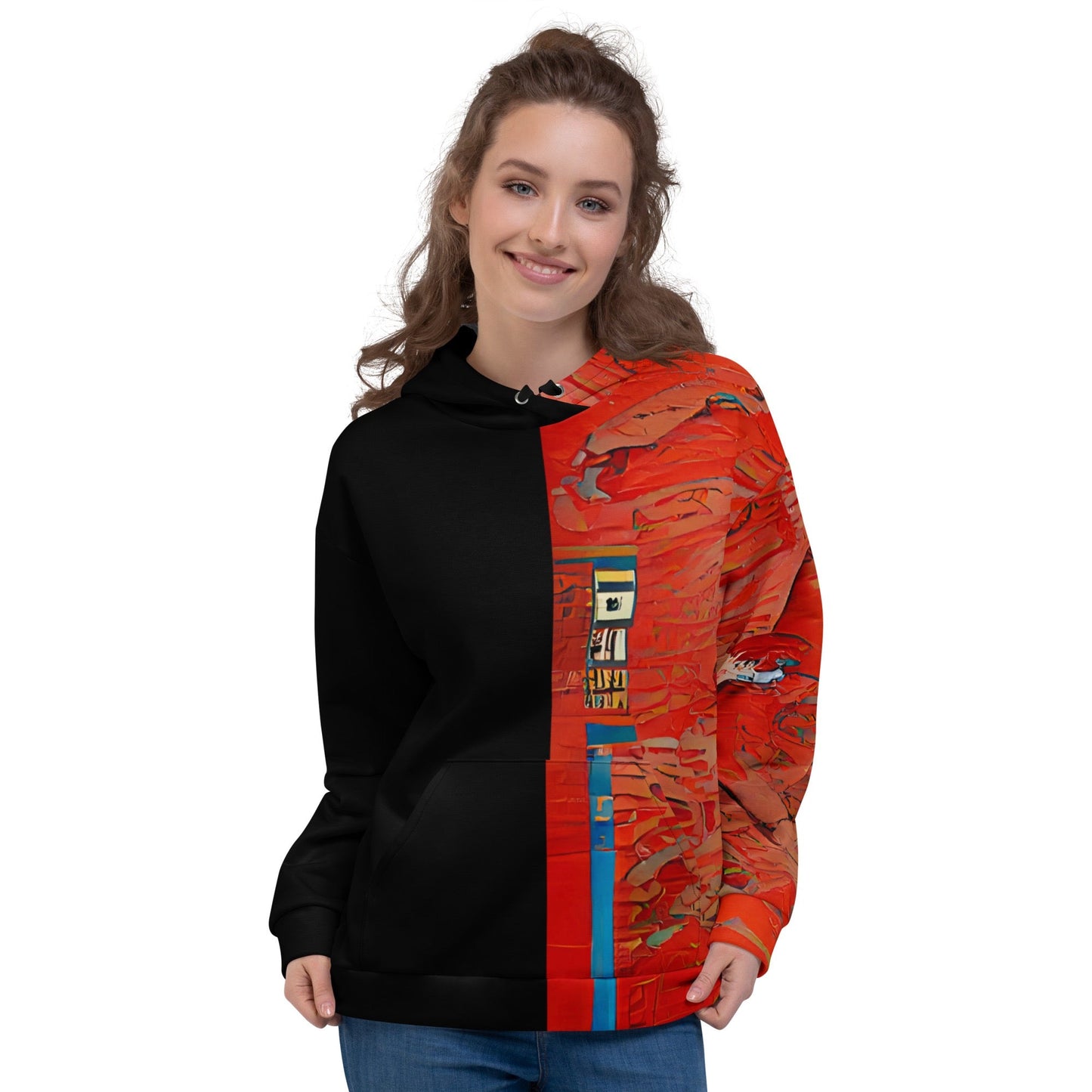 Half Black Half Hónghǎi - Unisex Hoodie