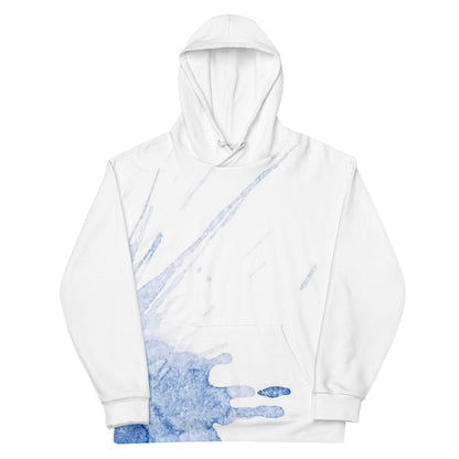 Watercolour Blue Splash - Unisex Hoodie