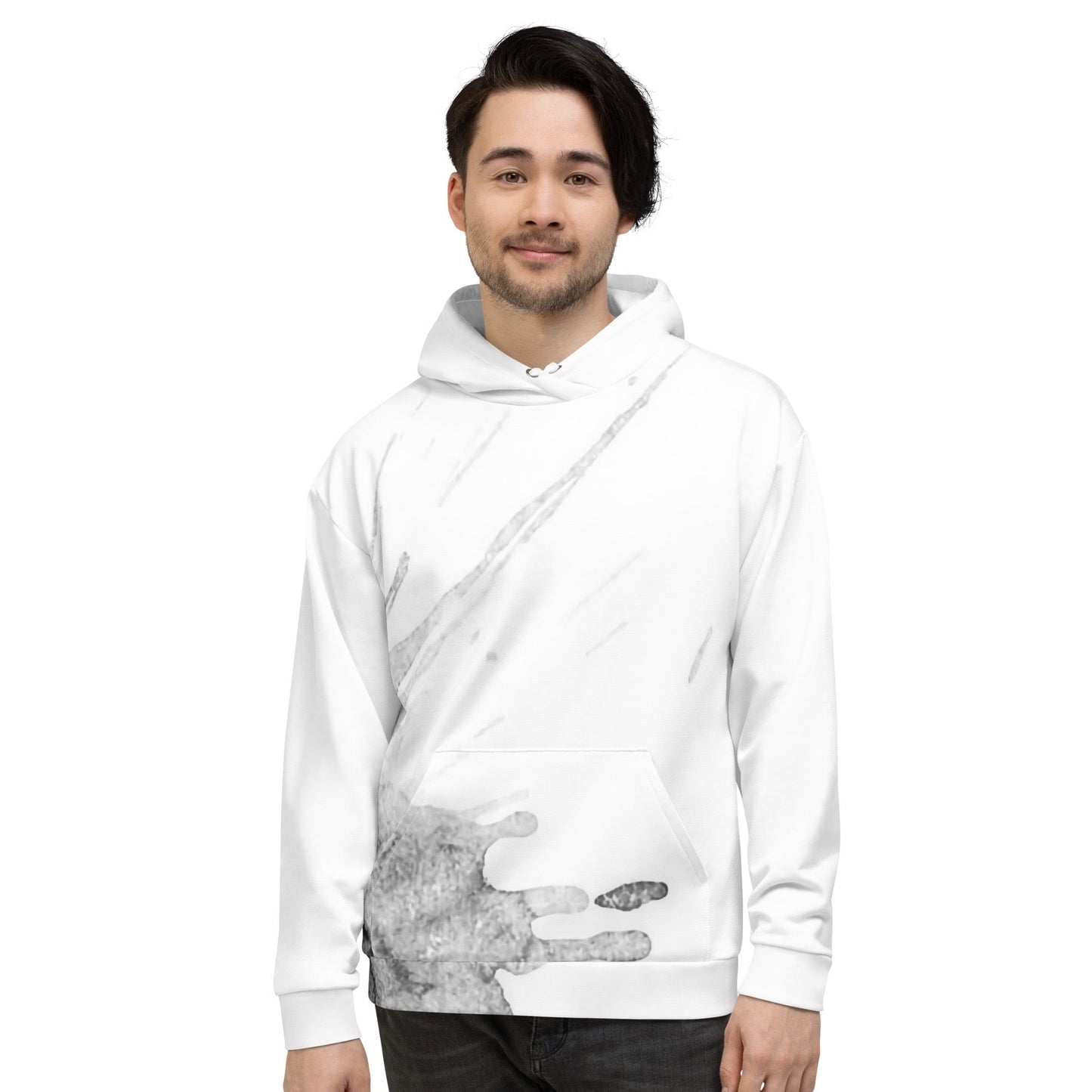 Watercolour Grey Splash - Unisex Hoodie