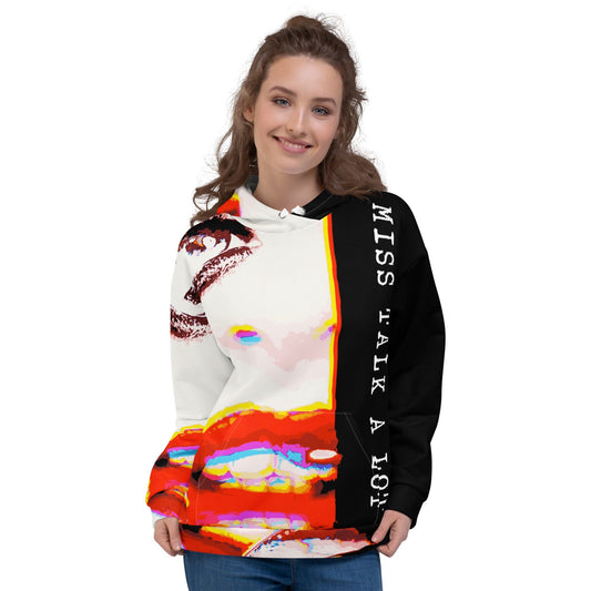 Miss Talk A Lot - Womens Hoodie