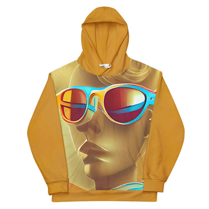 Retro Cool Orange - Womens Hoodie