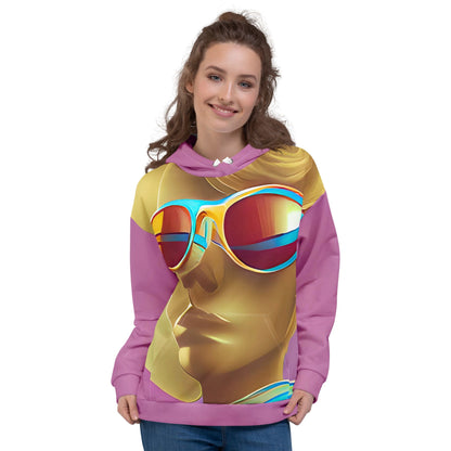 Retro Cool Pink - Womens Hoodie