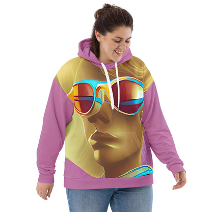 Retro Cool Pink - Womens Hoodie