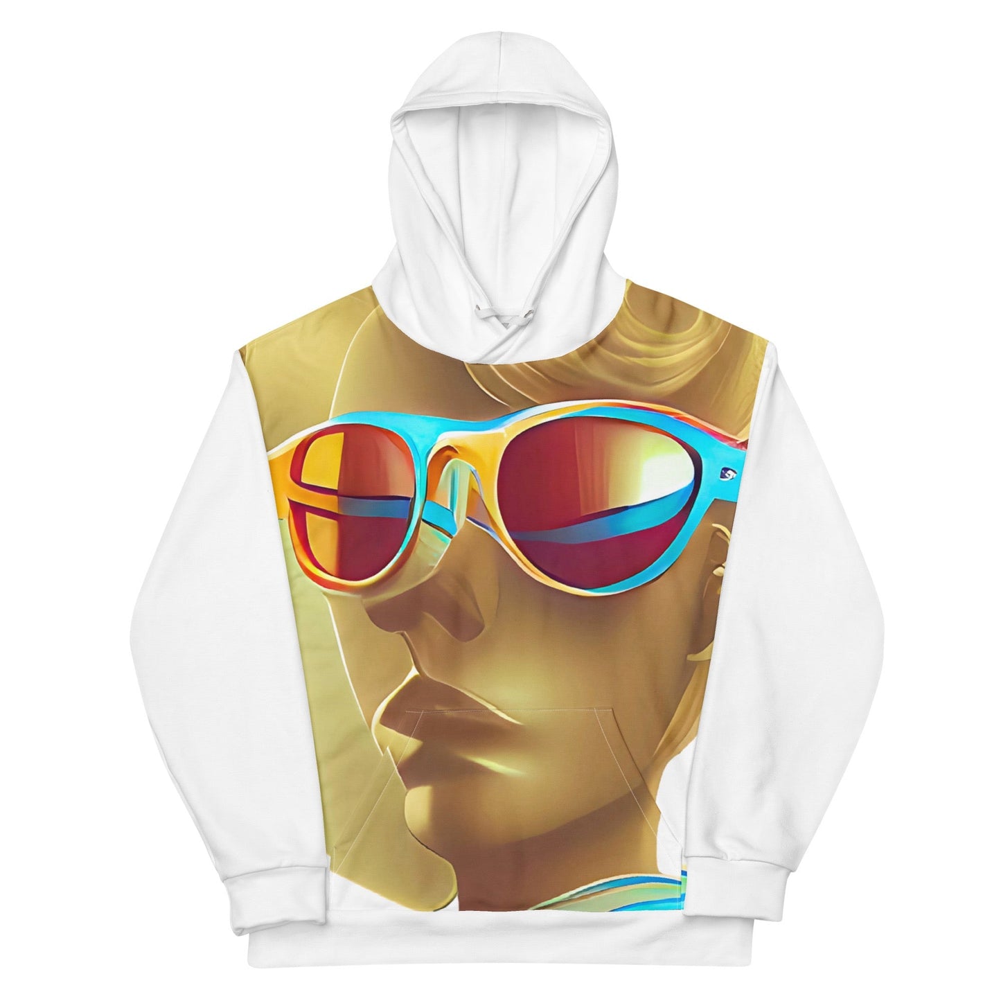 Retro Cool White - Womens Hoodie