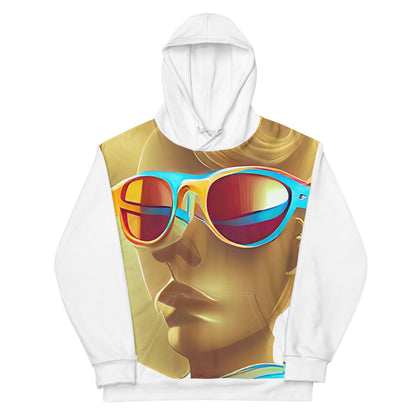 Retro Cool White - Womens Hoodie