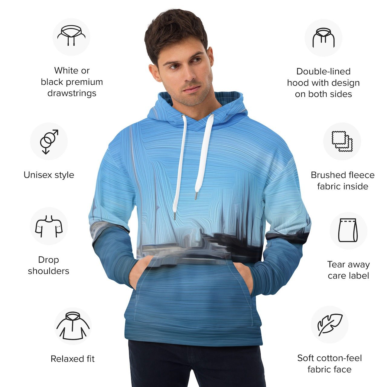 The Sleeping Yachts (at Morning) - Unisex Hoodie