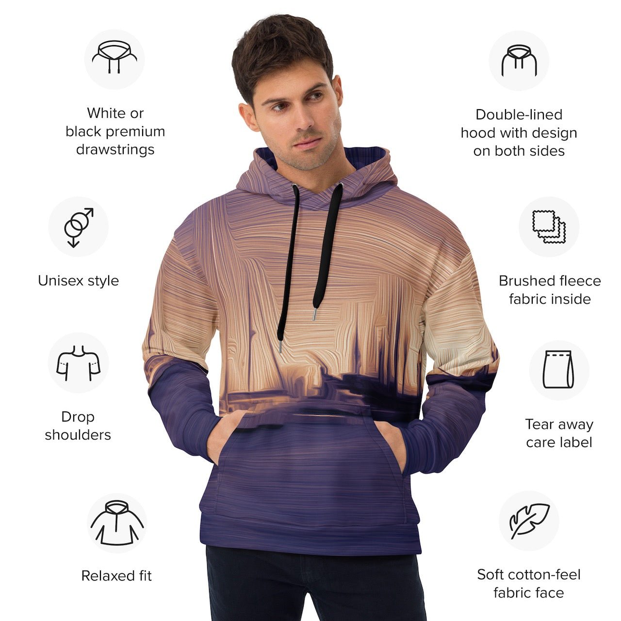 The Sleeping Yachts (at Sunset) - Unisex Hoodie