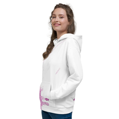 Watercolour Pink Splash - Unisex Hoodie