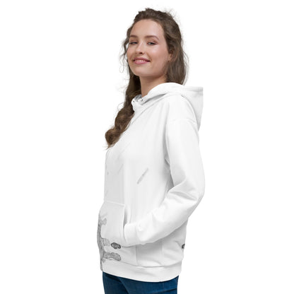 Watercolour Grey Splash - Unisex Hoodie
