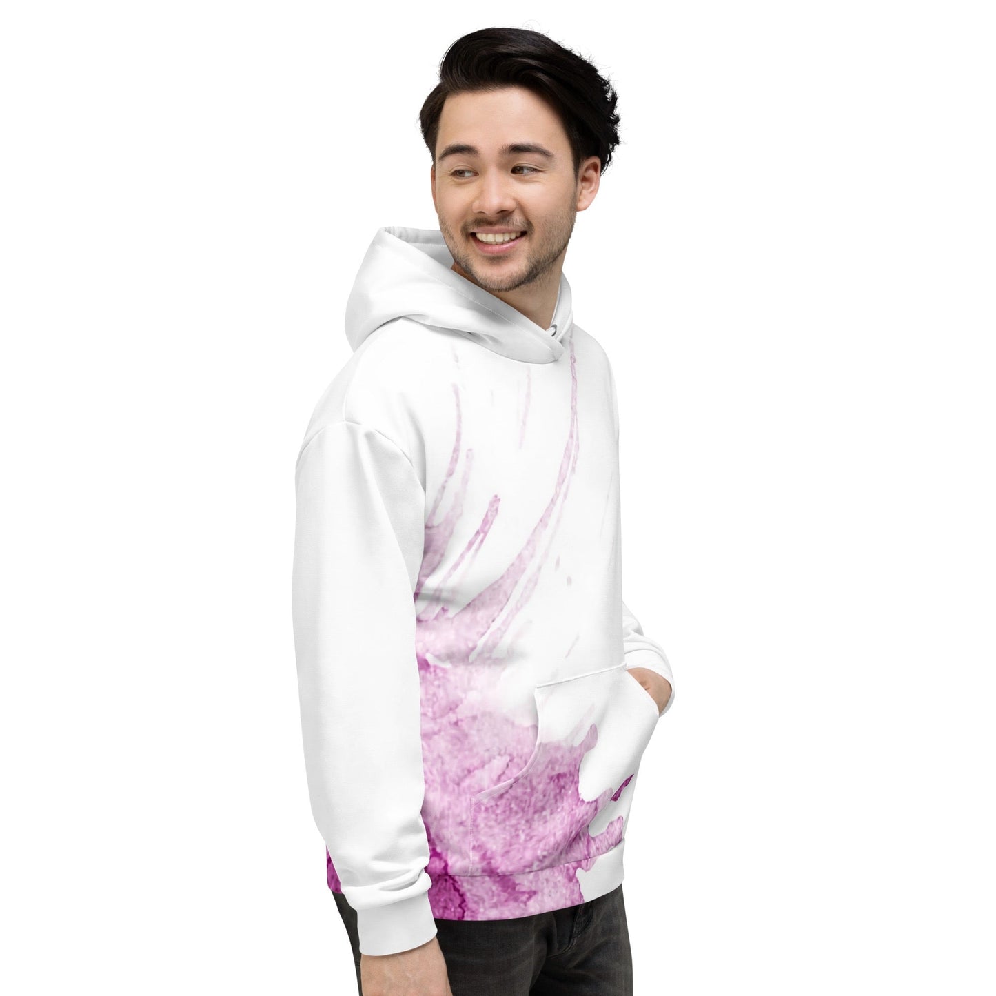 Watercolour Pink Splash - Unisex Hoodie