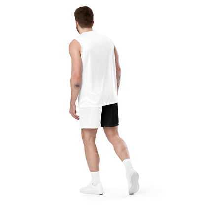 Half Black Half White - Unisex Mesh Shorts