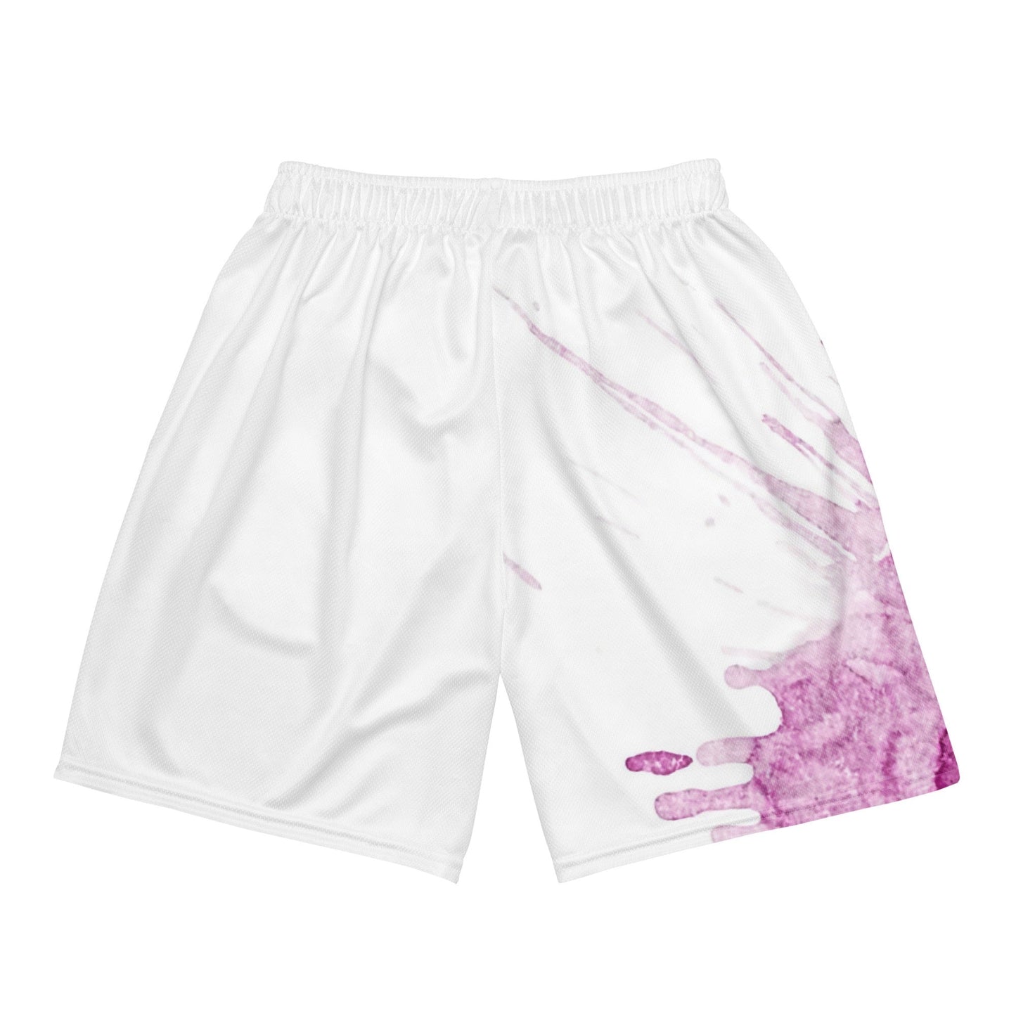 Watercolour Pink Splash - Unisex Mesh Shorts