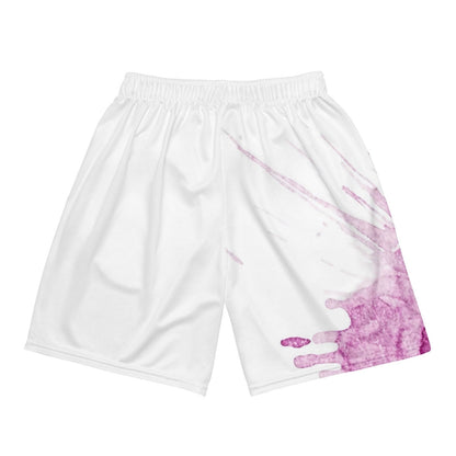 Watercolour Pink Splash - Unisex Mesh Shorts