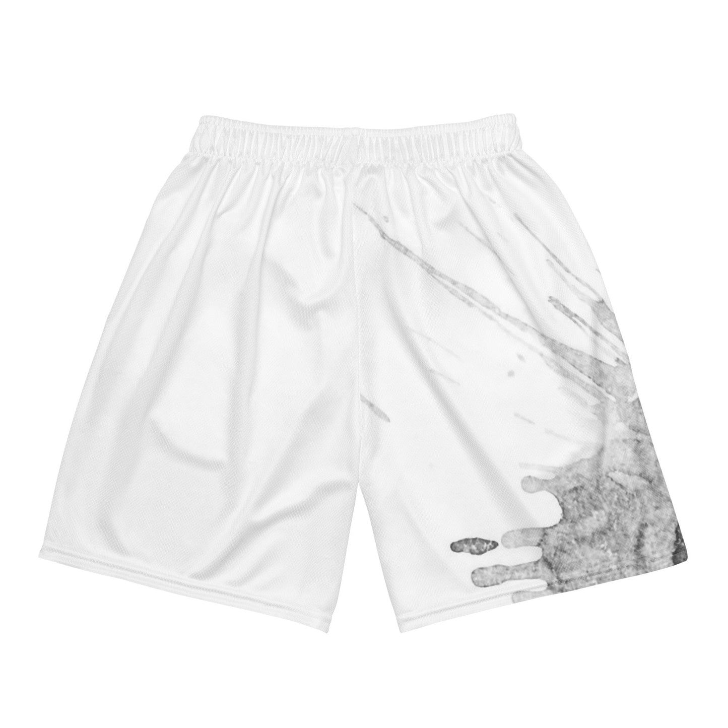 Watercolour Grey Splash - Unisex Mesh Shorts