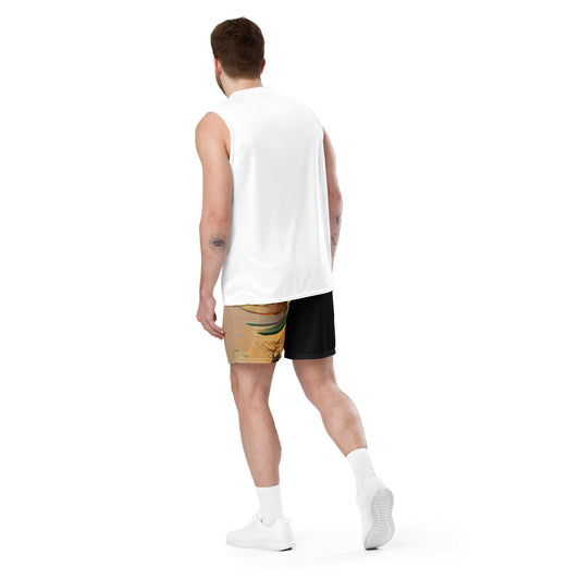 Half Black Half Gāolàng - Unisex Mesh Shorts