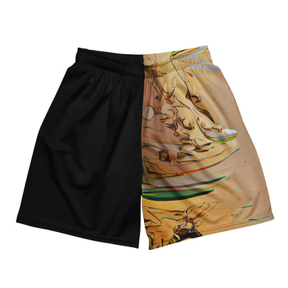 Half Black Half Gāolàng - Unisex Mesh Shorts