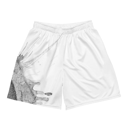 Watercolour Grey Splash - Unisex Mesh Shorts