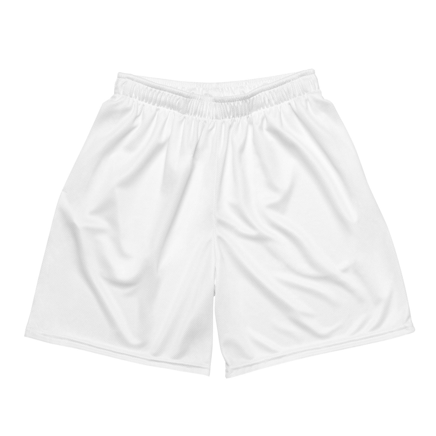 iSAW Unisex White Mesh Shorts - iSAW Company