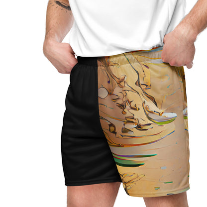 Half Black Half Gāolàng - Unisex Mesh Shorts
