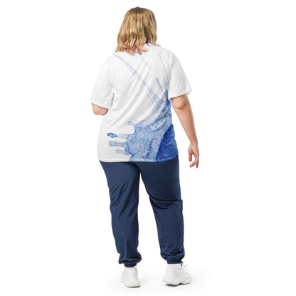Watercolour Blue Splash - Unisex Sports Jersey